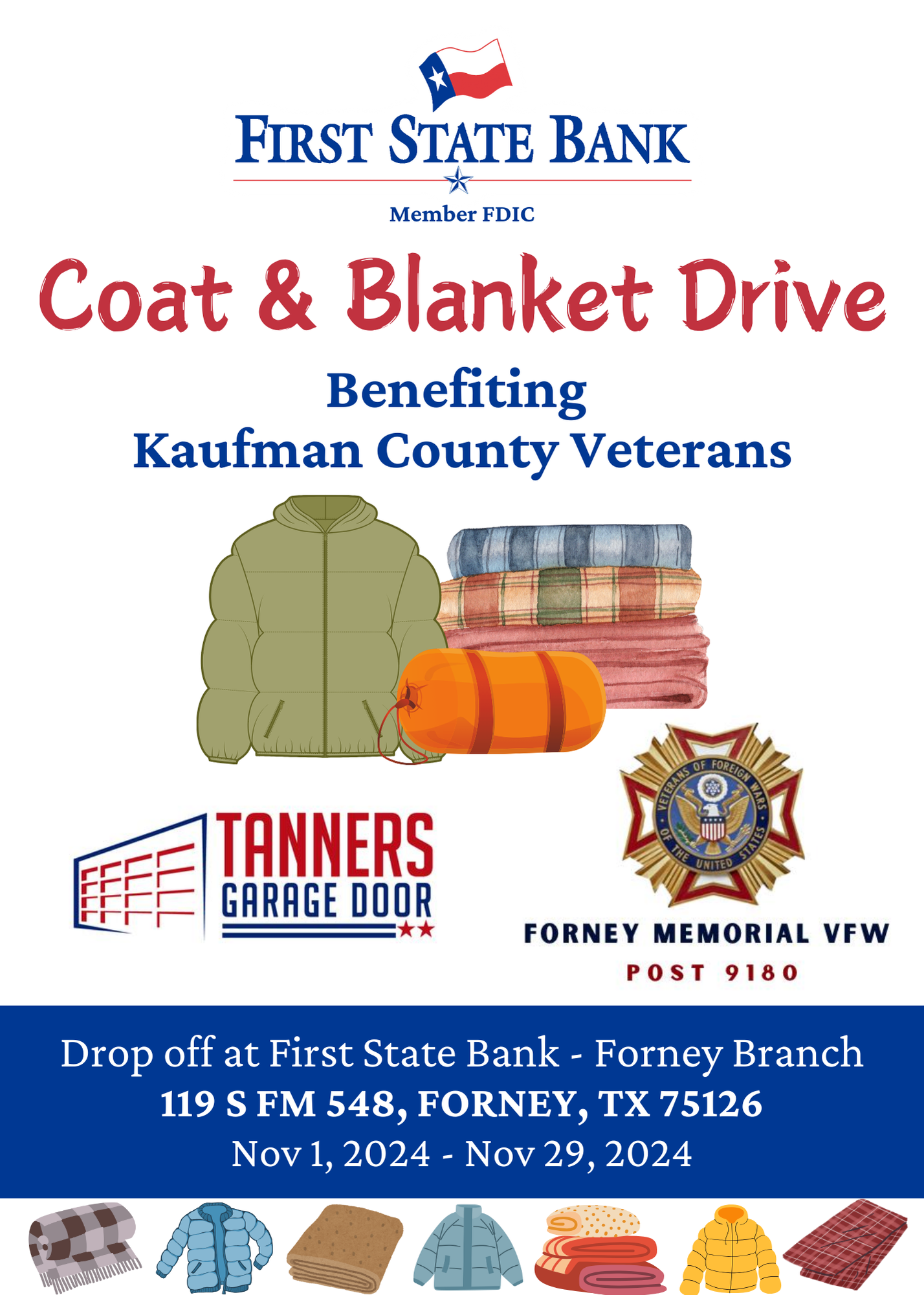 Forney Coat & Blanket Drive For Website